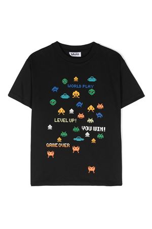 tshirt in cotone nero MOLO KIDS | 1W24A2063731